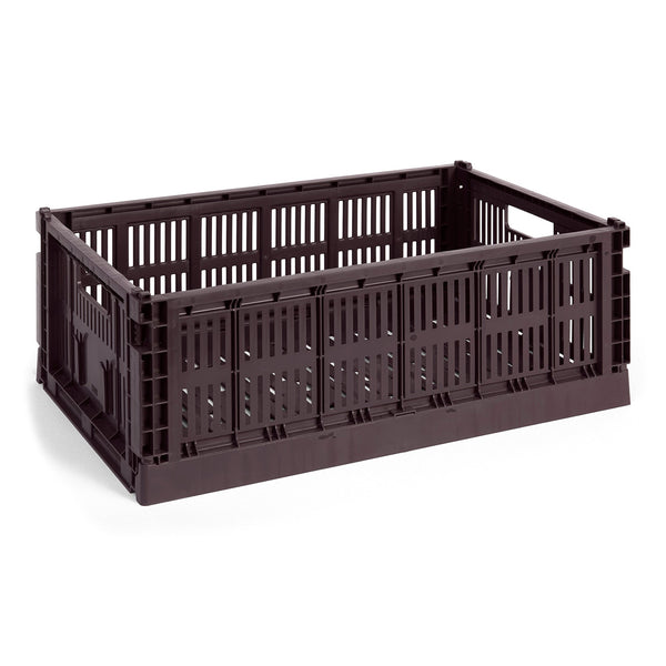Cesta Colour Crate L · HAY · Bordeaux / Single / L