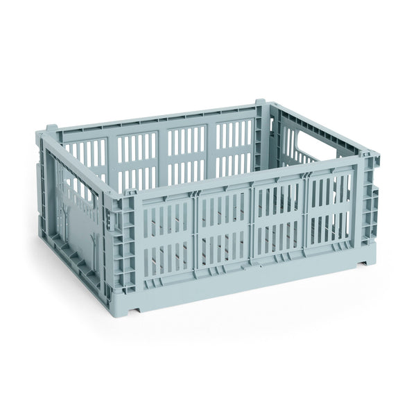 Cesta Colour Crate M · HAY · Dusty Blue