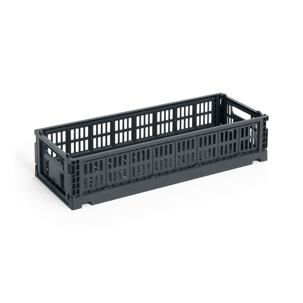 Cesta Colour Crate Mini Oblong · HAY · Charcoal