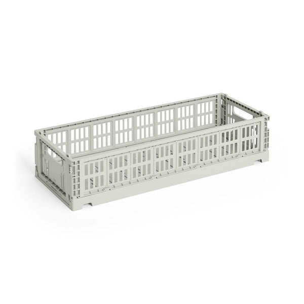 Cesta Colour Crate Mini Oblong · HAY · Grey
