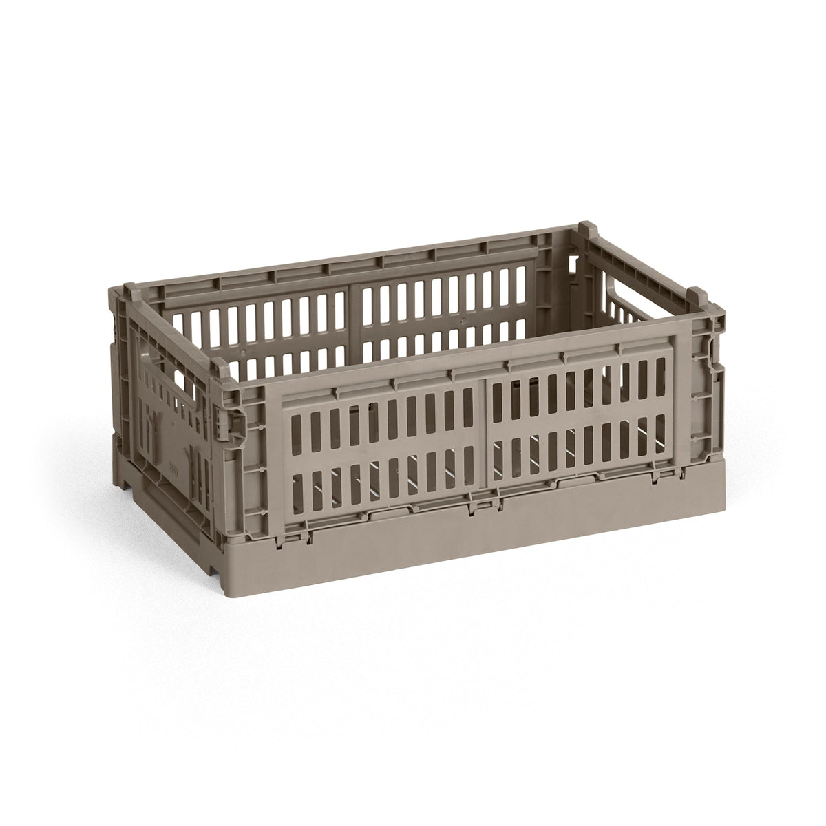 Cesta Colour Crate S · HAY · Warm Grey