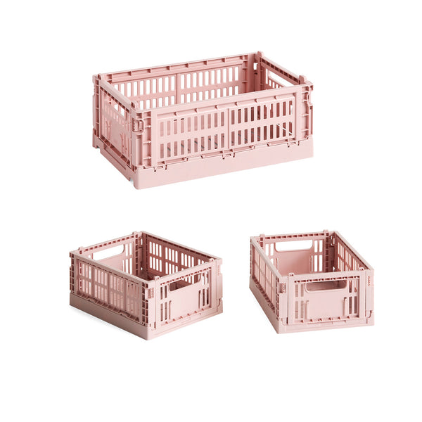 Set de cestas Colour Crate S Recycled · HAY · Blush / Set of 3