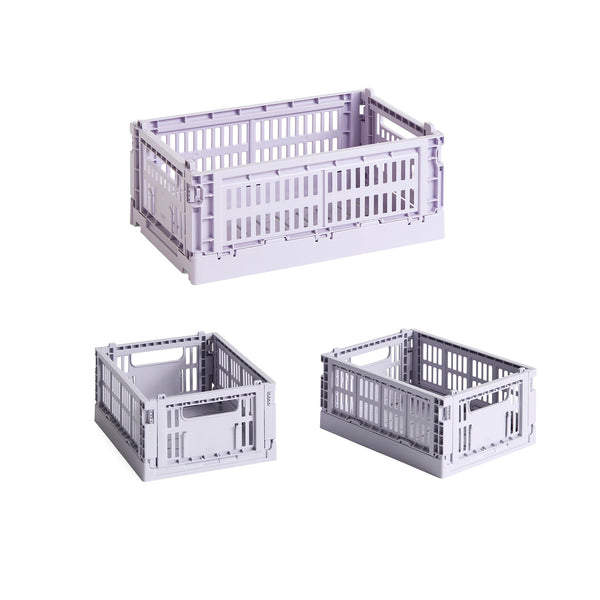 Set de cestas Colour Crate S Recycled · HAY · Lavender / Set of 3