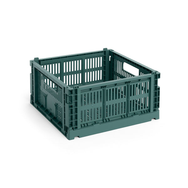 Cesta Colour Crate Square · HAY · Dark Green / M