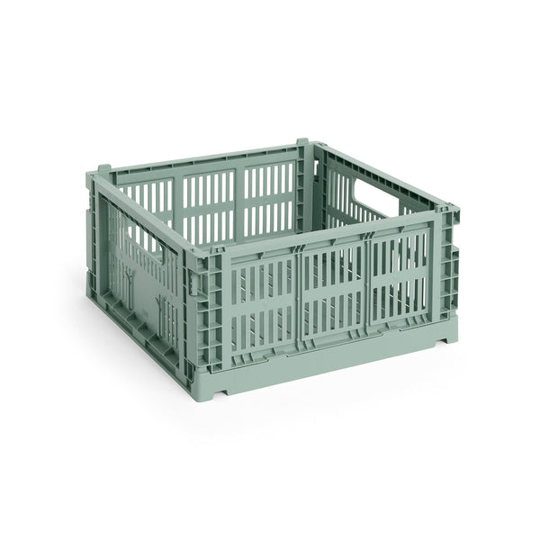 Cesta Colour Crate Square · HAY · Sage Green / M