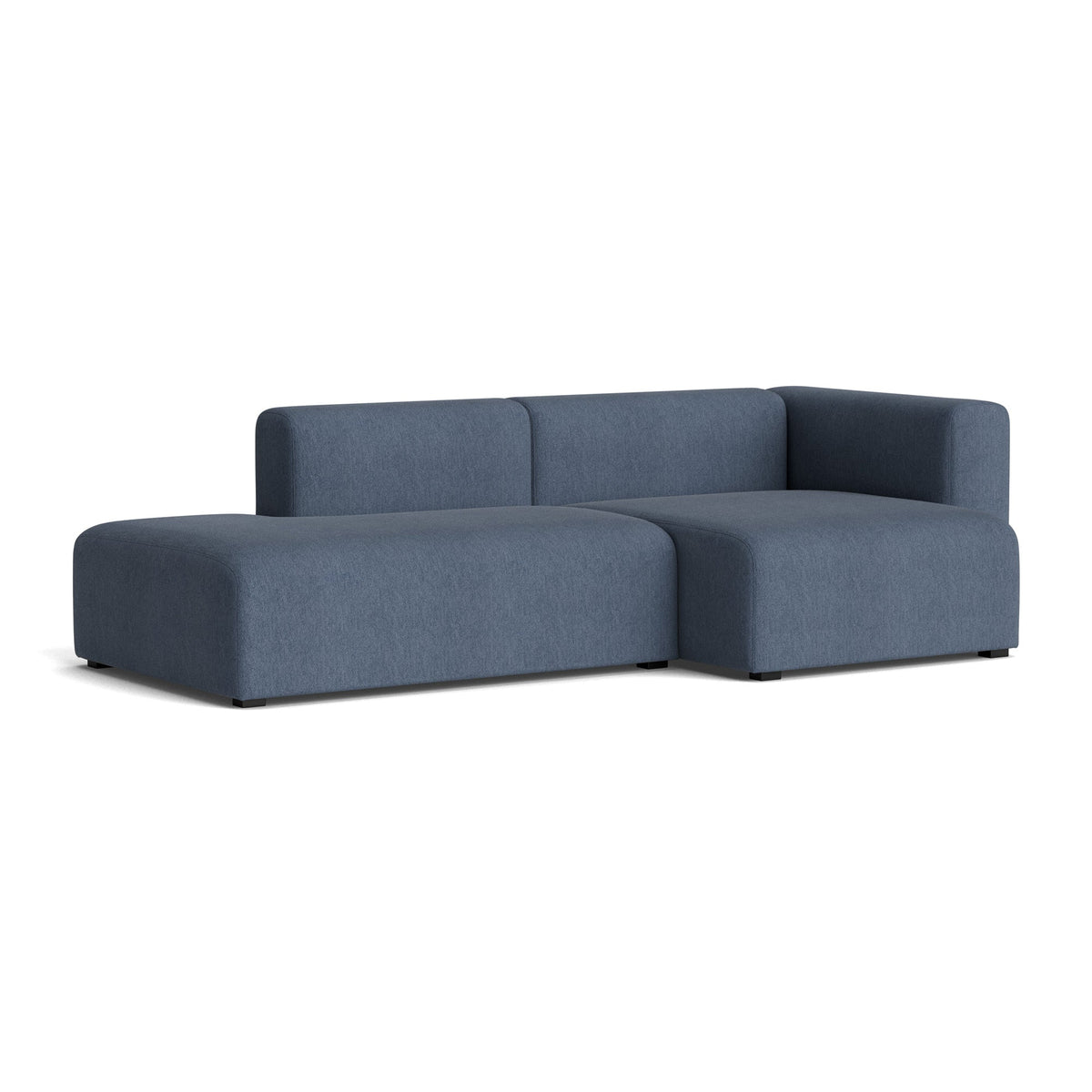 Sofá Mags 2,5 plazas · HAY · Turf Blue Grey / Right Armrest / Combination 3