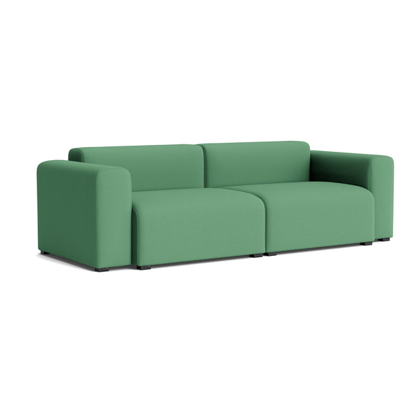 Sofá Mags 2,5 plazas con brazos bajos · HAY · Steelcut green (932) / Armrests On Both Sides / Combination 1