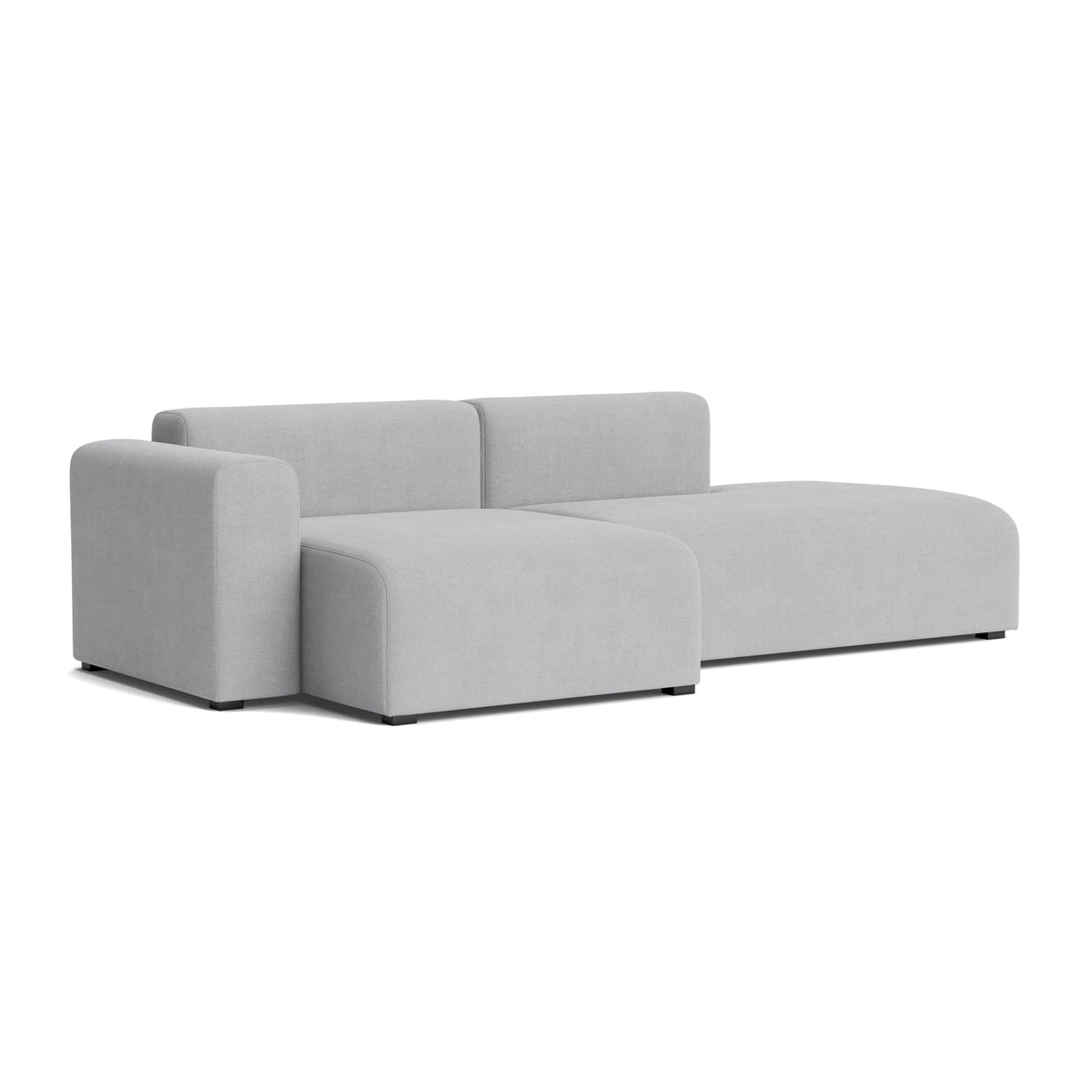 Sofá Mags 2,5 plazas con brazos bajos · HAY · Linara light gray (443) / Left Armrest / Combination 3