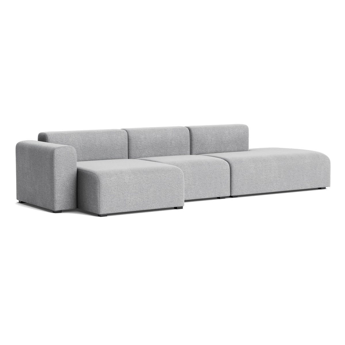 Sofá de 3 plazas Mags · HAY · Kvadrat " Hallingdal " 65 Light Gray (130) / Left Armrest / Combination 4