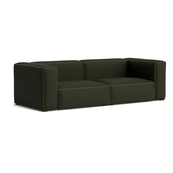 Sofá de 2,5 plazas Mags Soft · HAY · Dark Green Sweater / Armrests On Both Sides / Combination 1