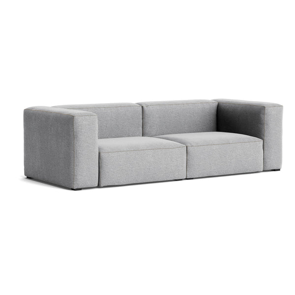 Sofá de 2,5 plazas Mags Soft · HAY · Kvadrat " Hallingdal " 65 Light Gray (130) / Armrests On Both Sides / Combination 1