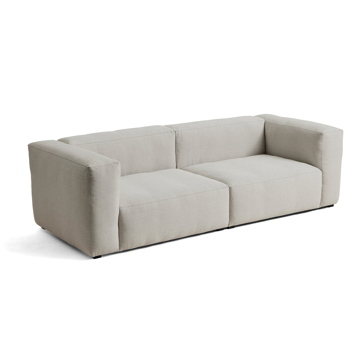 Sofá de 2,5 plazas Mags Soft · HAY · Story Light Gray (102) / Armrests On Both Sides / Combination 1