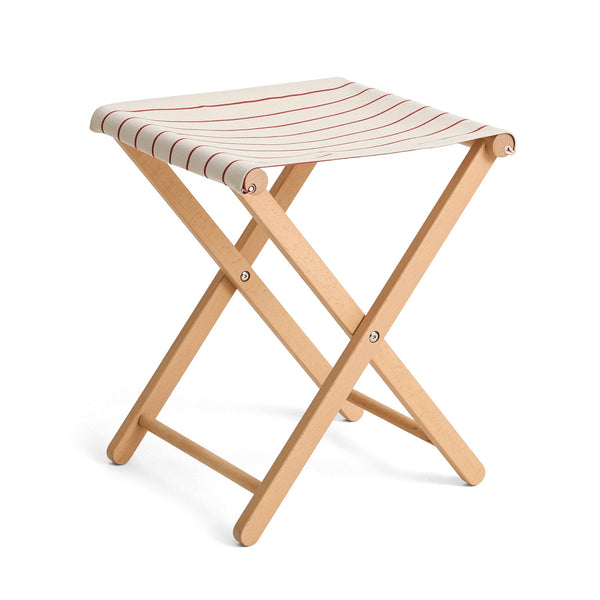 Taburete plegable Outdoor Market · HAY · Beige With Red Stripe