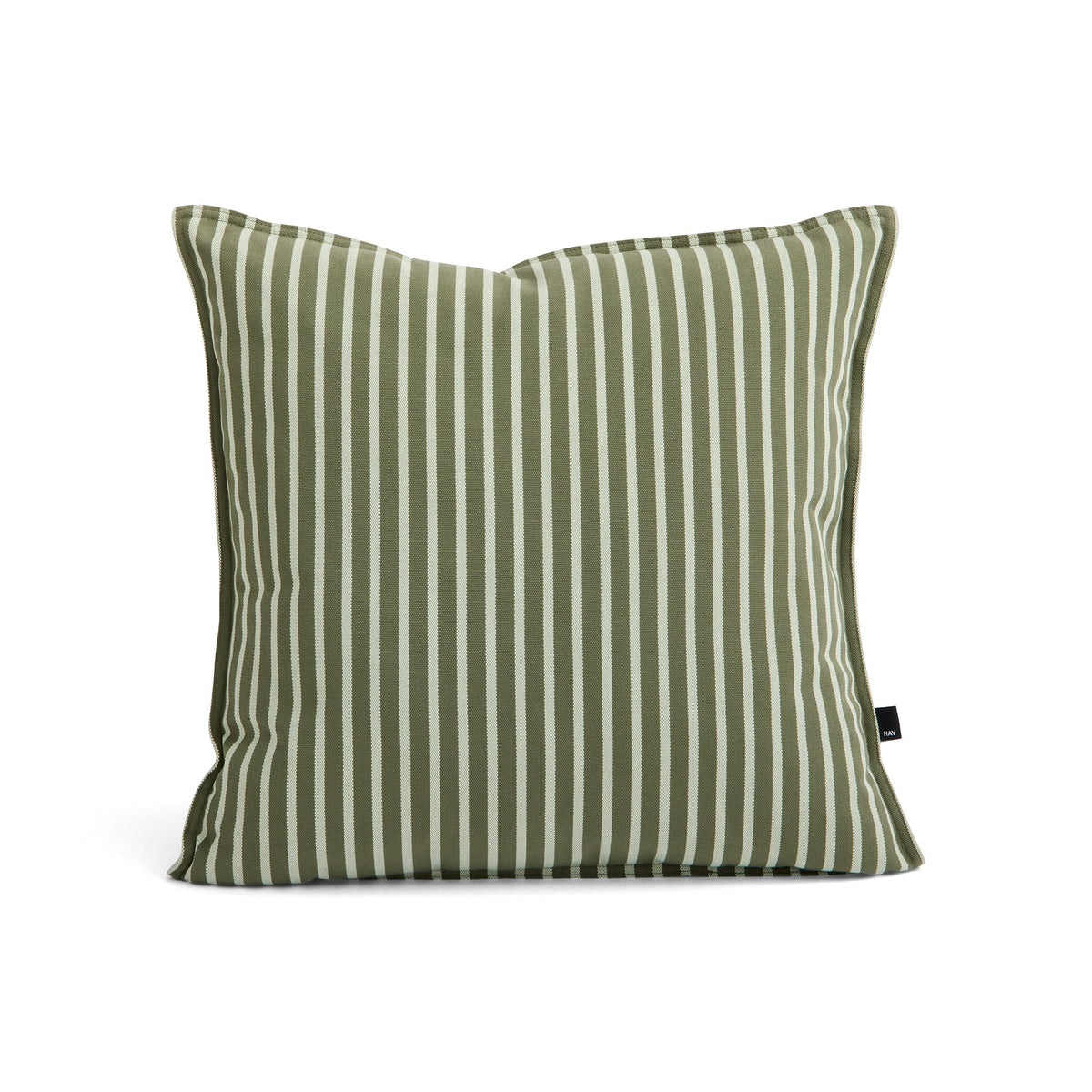 Cojín de exterior Terrazza · HAY · Olive Bold Stripe / 50 x 50 cm
