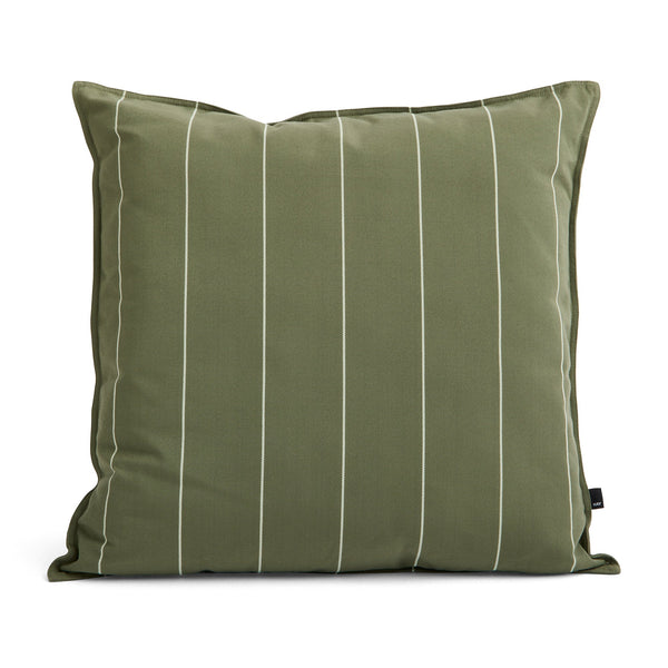 Cojín de exterior Terrazza · HAY · Olive Narrow Stripe / 60 x 60 cm