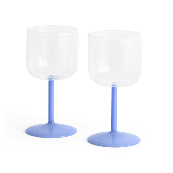 Copas de vino Tint · HAY · Clear/Jade Light Blue