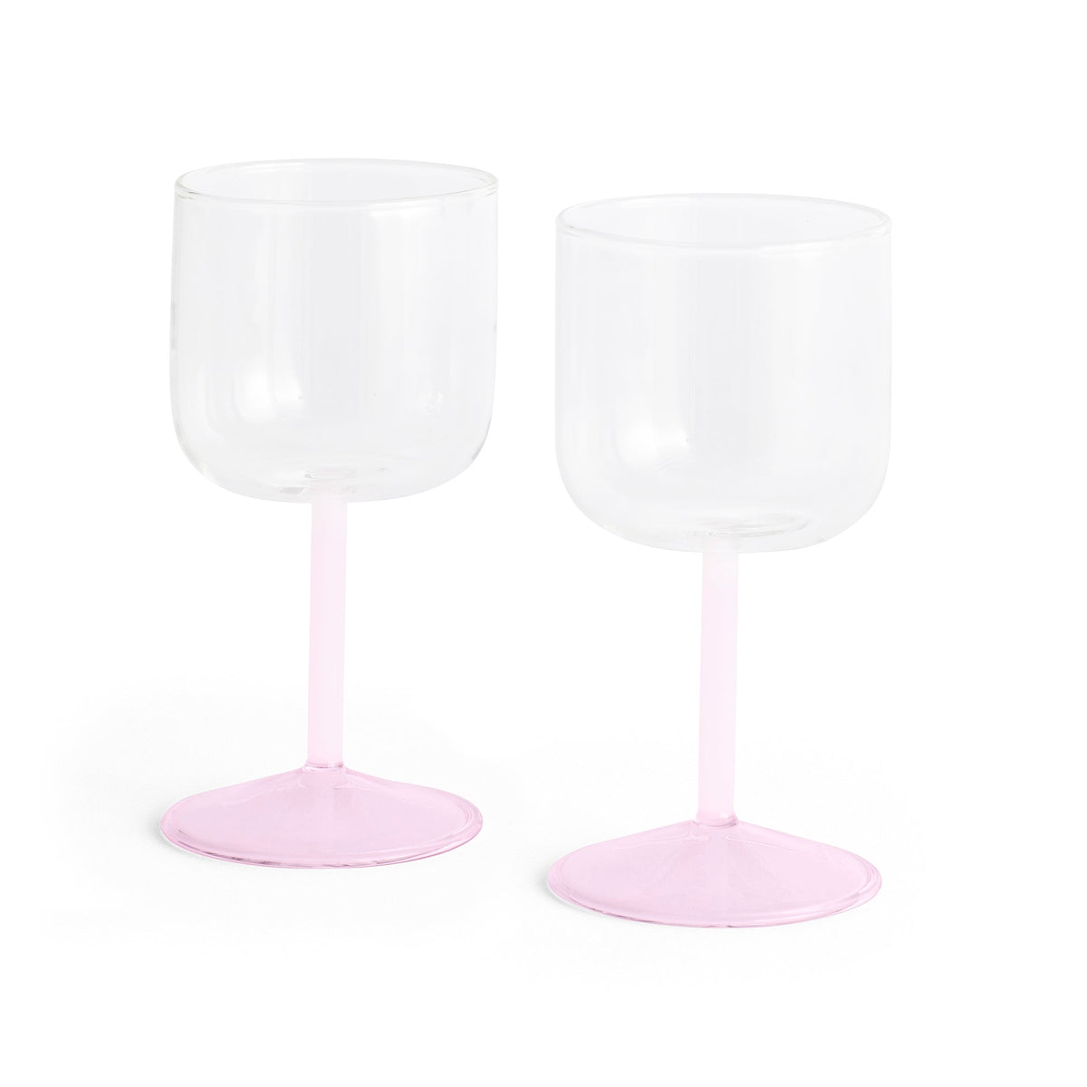 Copas de vino Tint · HAY · Clear/Jade Pink/Light Pink