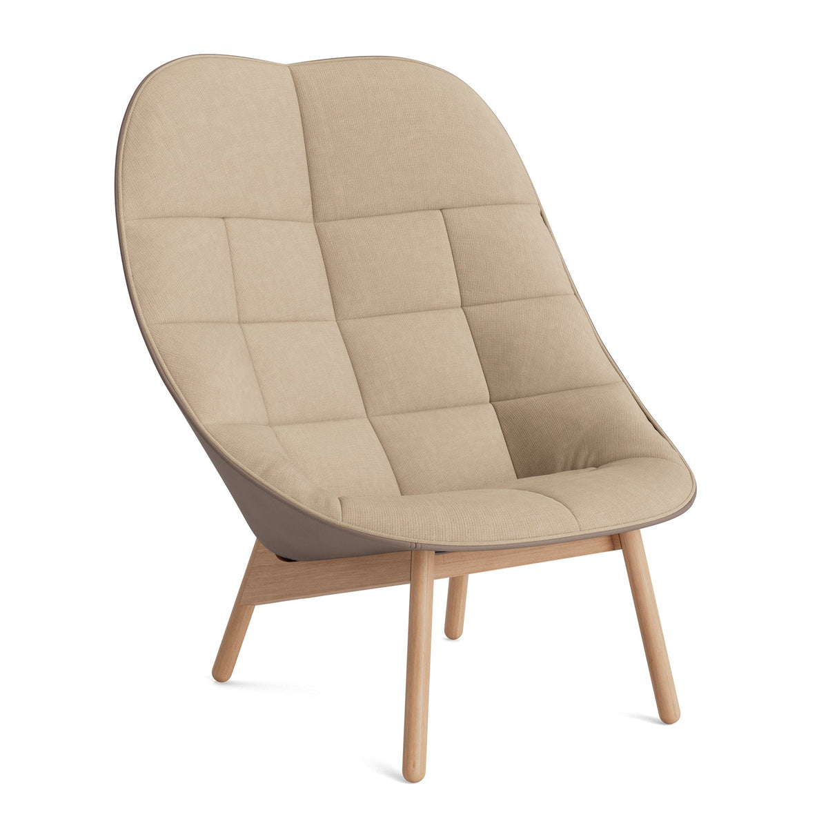 Butaca Uchiwa Quilted · HAY · Naveli Beige (213) / Leather Back Sense Nougat