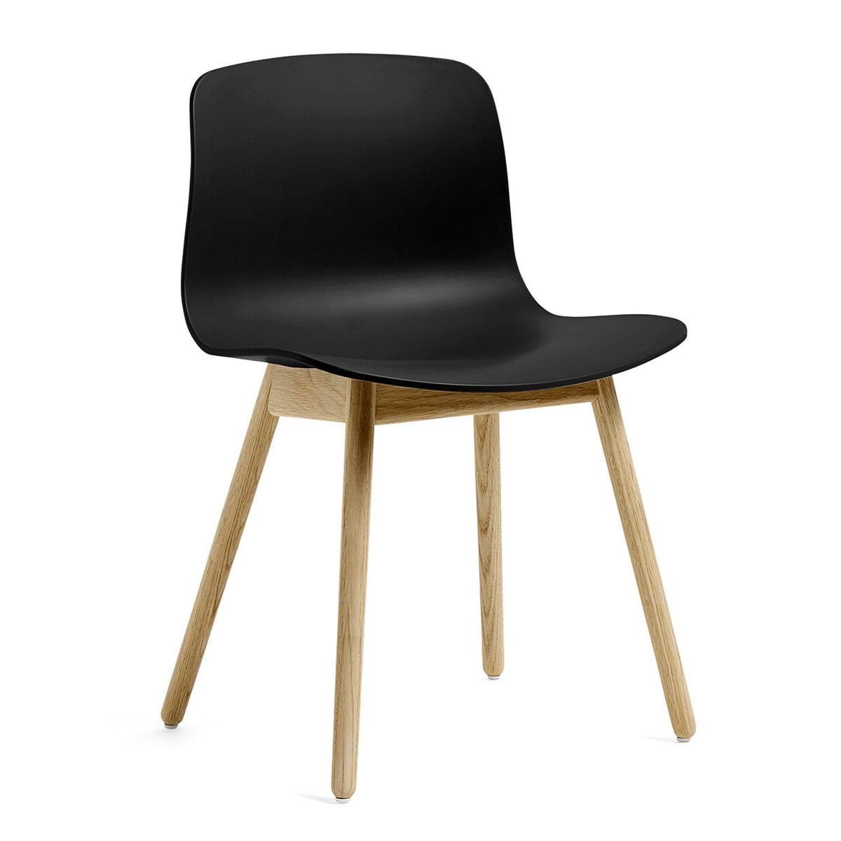 Silla About A Chair AAC 12 · HAY · black 2.0 / Varnished Oak