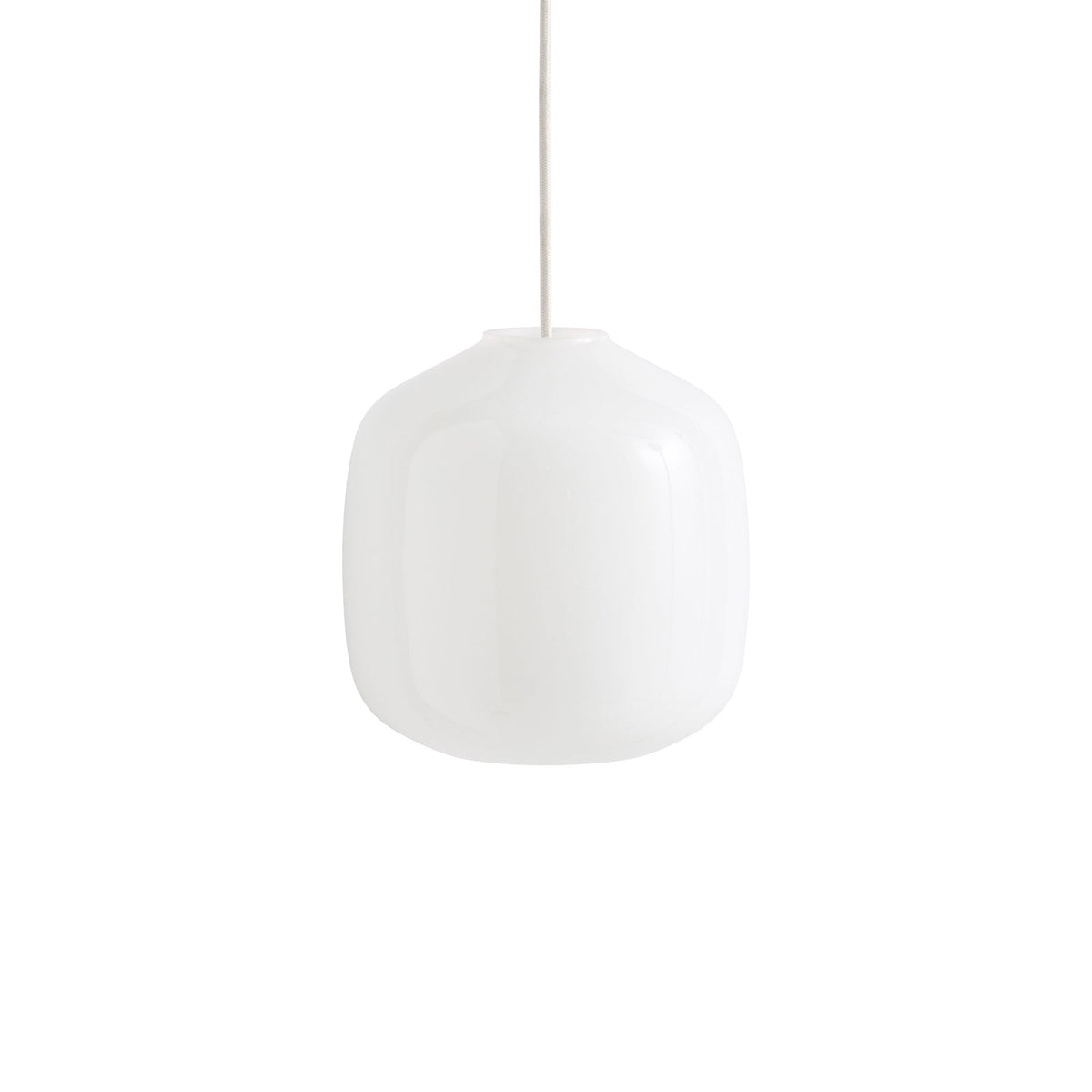 Lámpara colgante Buoy Glass · HAY · Clay White / Ø 20 cm