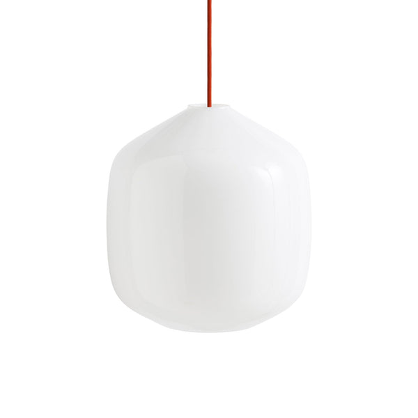 Lámpara colgante Buoy Glass · HAY · Rusty Red / Ø 30 cm