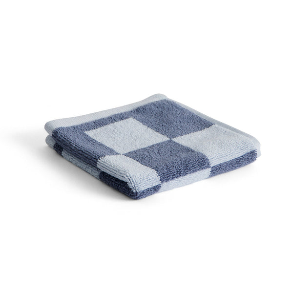 Manopla de baño Check · HAY · Steel Blue