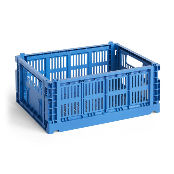 Cesta Colour Crate M · HAY · Electric Blue