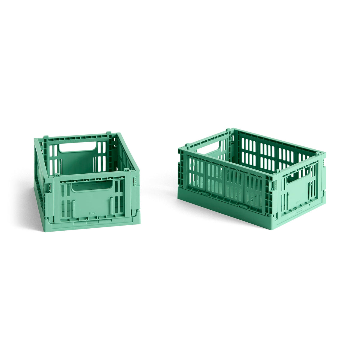 Cesta Colour Crate Mini Recycled · HAY · Dark Mint