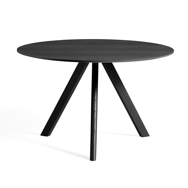 Mesa redonda Copenhague CPH20 · HAY · Black / Ø 120 cm / Black-Stained Oak