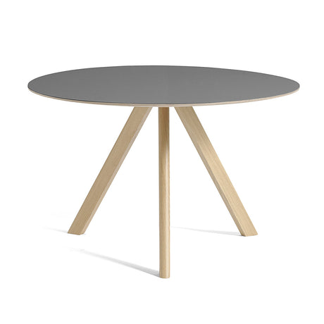 Mesa redonda Copenhague CPH20 · HAY · Grey / Ø 120 cm / Varnished Oak