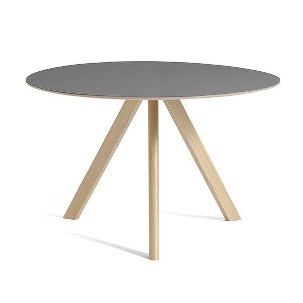 Mesa redonda Copenhague CPH20 · HAY · Grey / Ø 120 cm / Varnished Oak