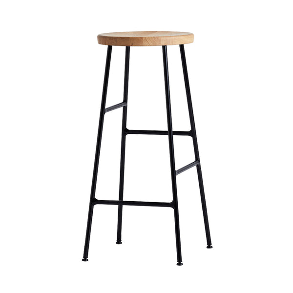 Taburete alto Cornet · HAY · Oak, Oiled / H 75 cm / Powder-Coated Soft Black