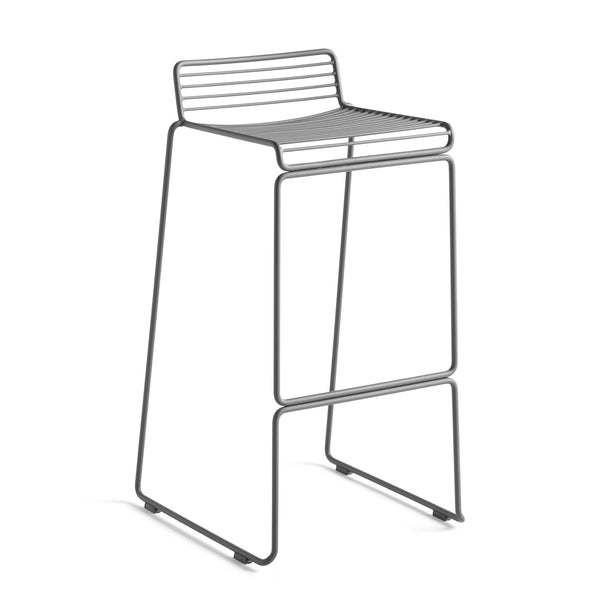 Taburete de bar Hee · HAY · Asphalt Grey / High
