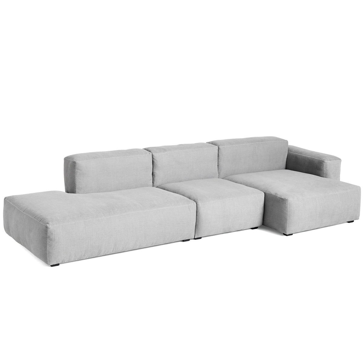 Sofá de 3 plazas Mags Soft · HAY · Linara light grey (443) / Right Armrest / Combination 4