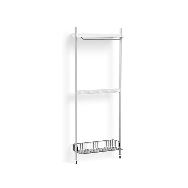Estantería Pier System · HAY · White/Aluminium / Pier System 1041