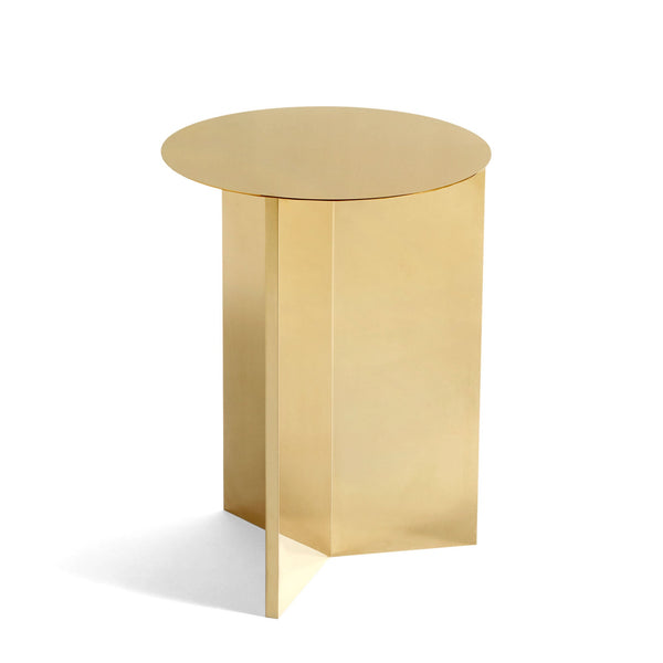 Mesa auxiliar Slit Table XL · HAY · Brass / High