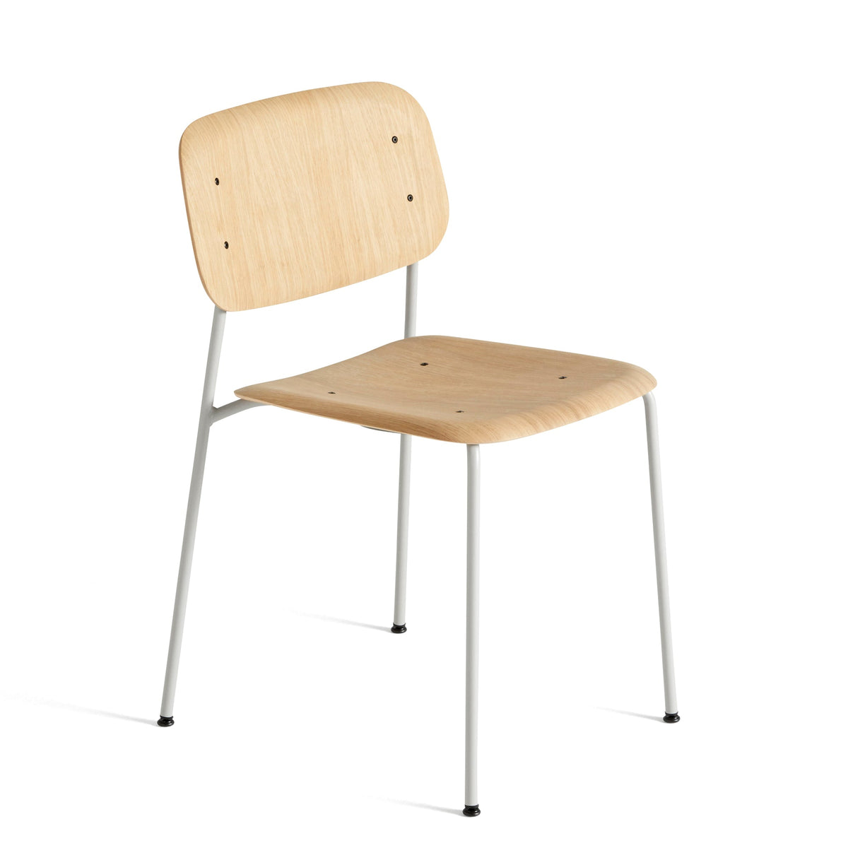 Silla Soft Edge 40 · HAY · Grey / Clear-Varnished Oak