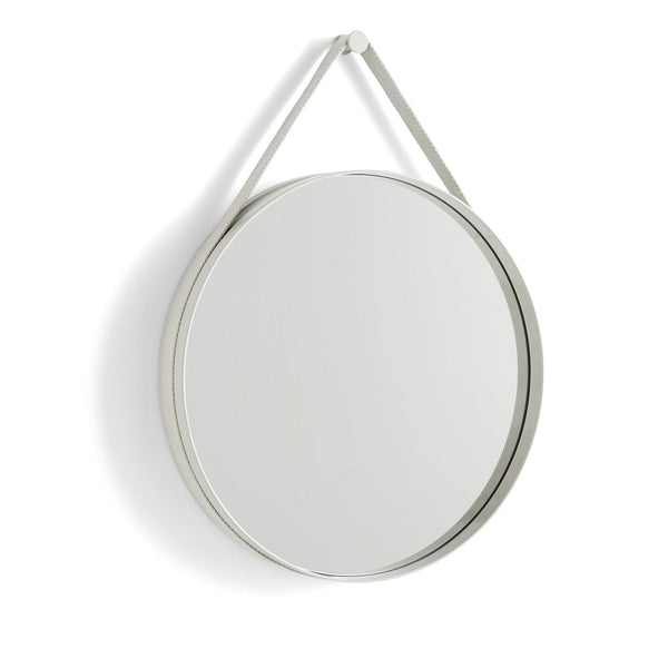 Espejo Strap · HAY · Light Grey / Ø 50 cm