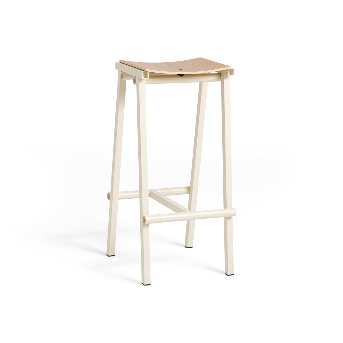 Taburete alto Taburete 8 · HAY · Eggshell / High / Natural Oak