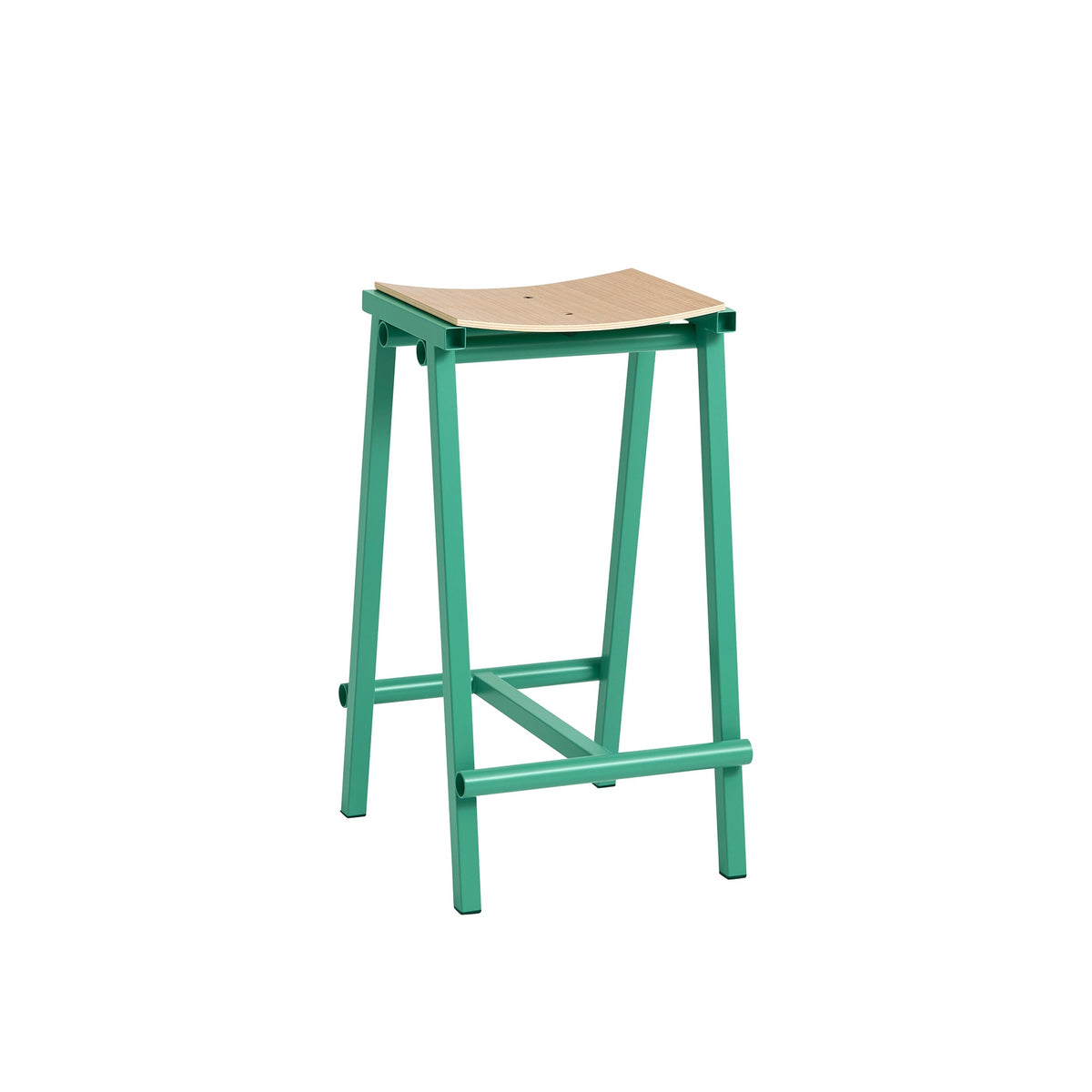 Taburete alto Taburete 8 · HAY · Jade / Low / Natural Oak