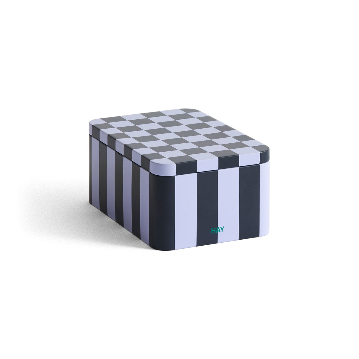 Lata Tin Container · HAY · Dark Blue/Lavender / S