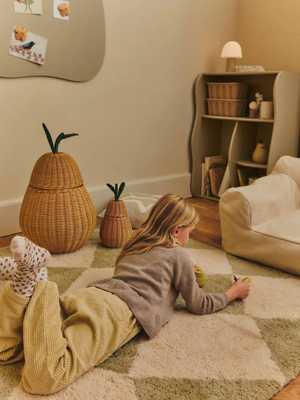 Pear Braided Storage Small Natural