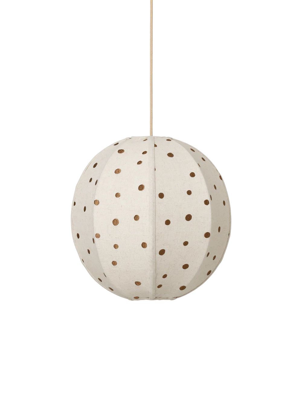 Dots Embroidered Textile Lampshade