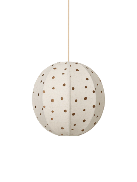 Dots Embroidered Textile Lampshade
