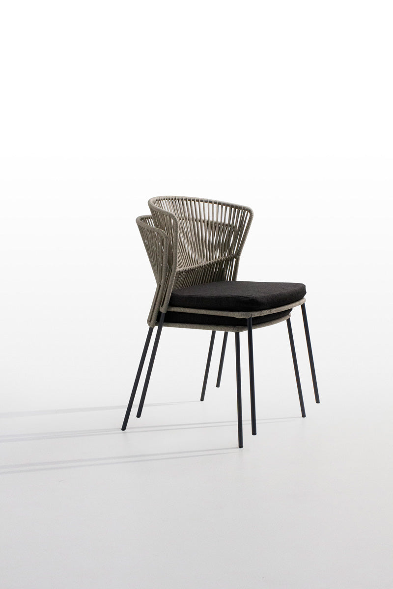 Silla de comedor con brazos Ola 923/P de exterior