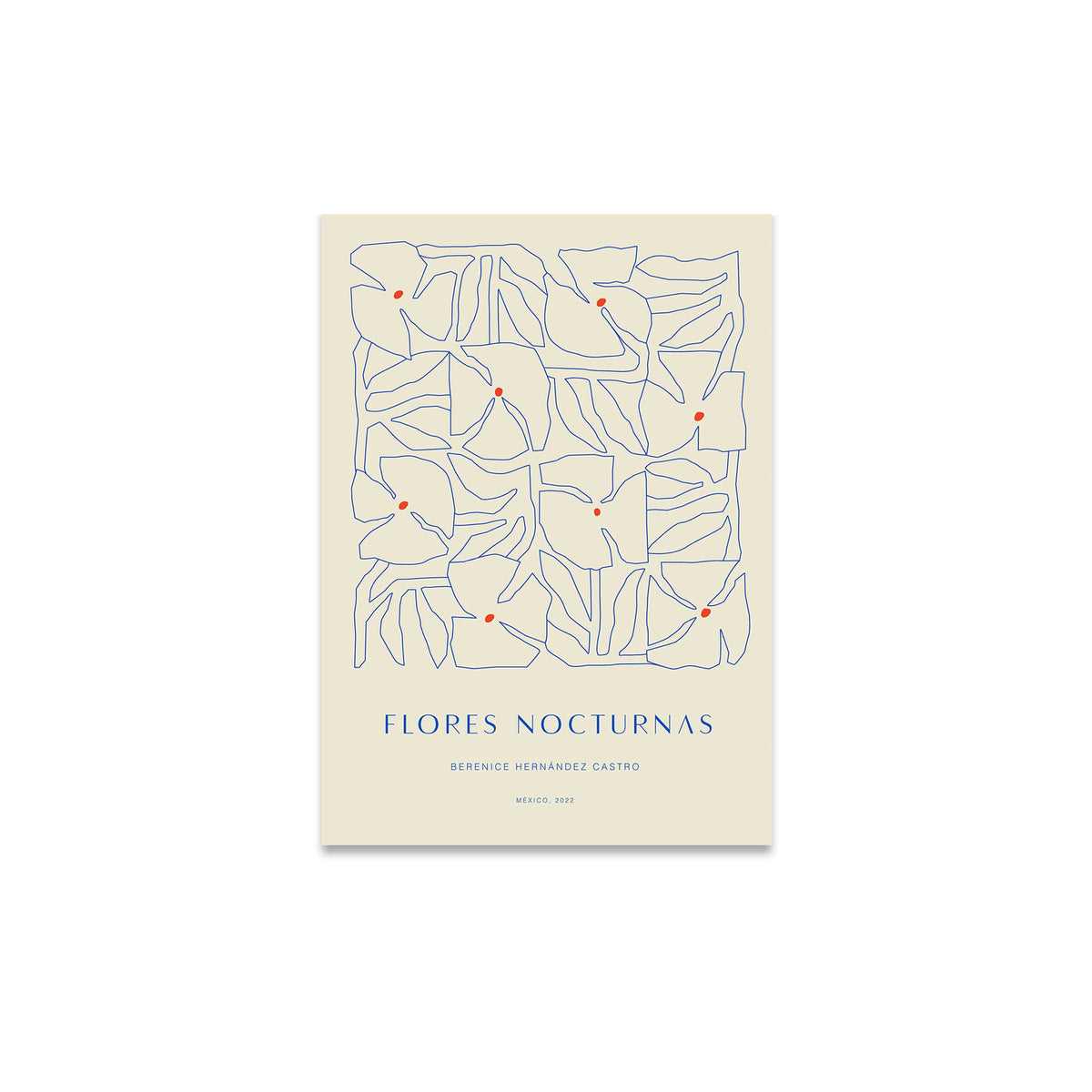 Lámina Flores Nocturnas Poster No. 01 de Paper Collective