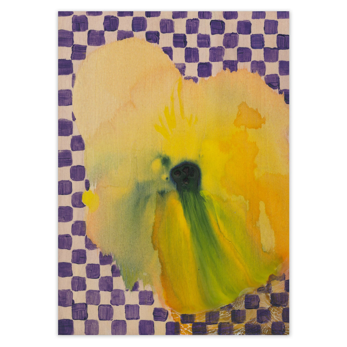 Lámina Flower with Checks de Paper Collective
