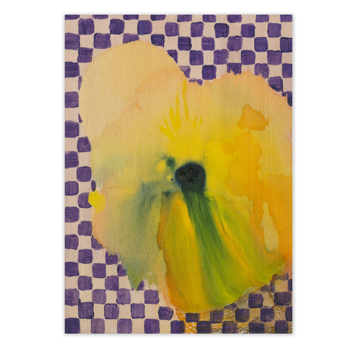 Lámina Flower with Checks de Paper Collective