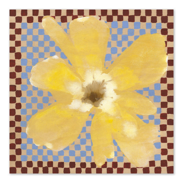 Lámina Flower with Checks de Paper Collective