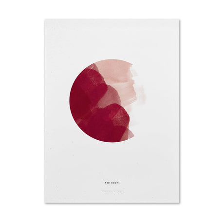 Lámina Red Moon de Paper Collective